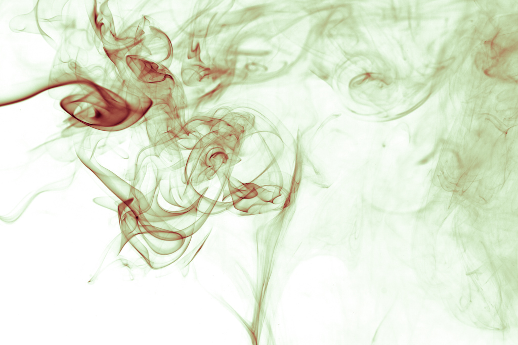 Abstract pattern formed by smoke.